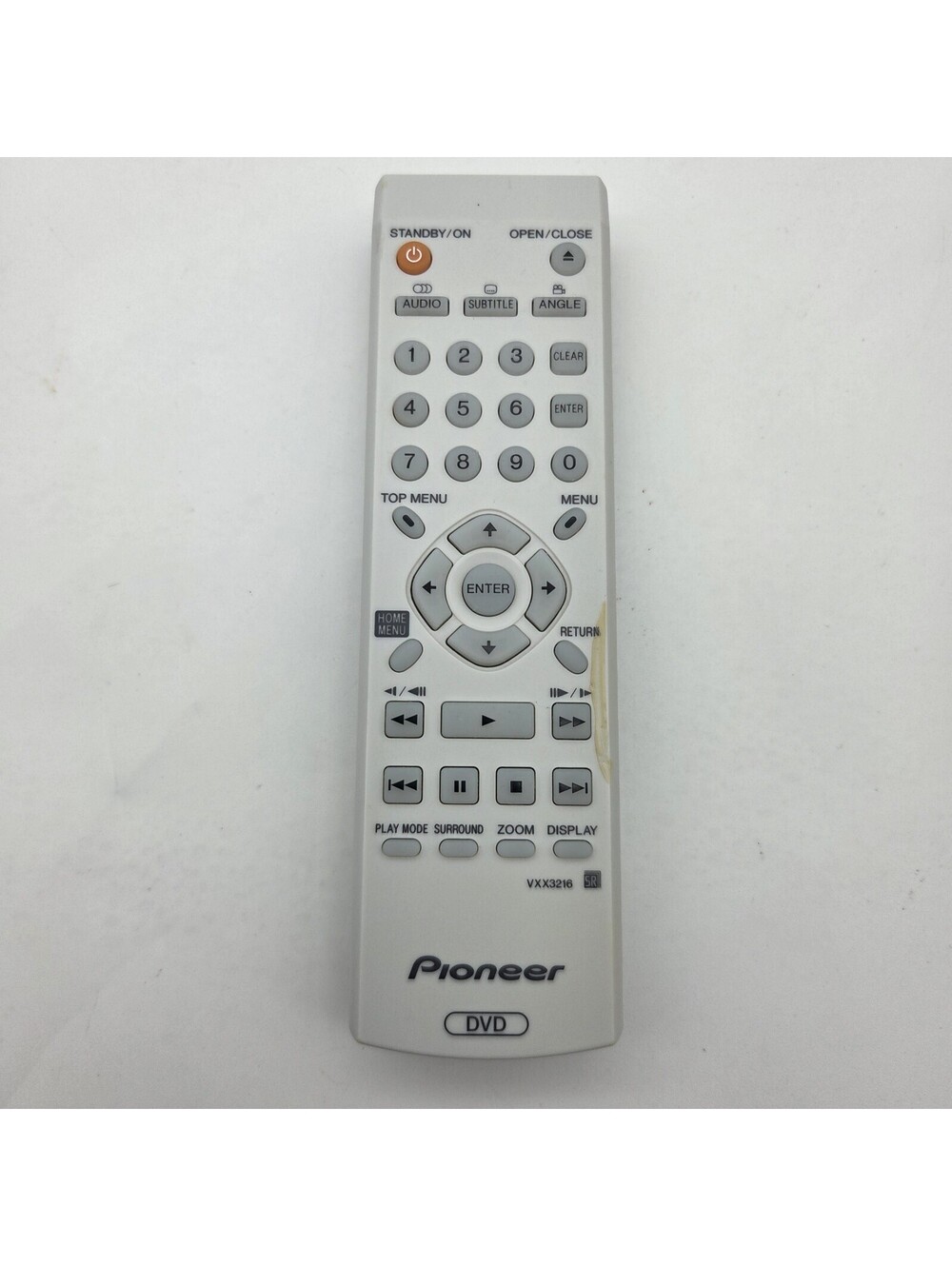 Genuine Pioneer VXX3216 Remote Control For DV-300 DV-400V DV-600AV DVD Players